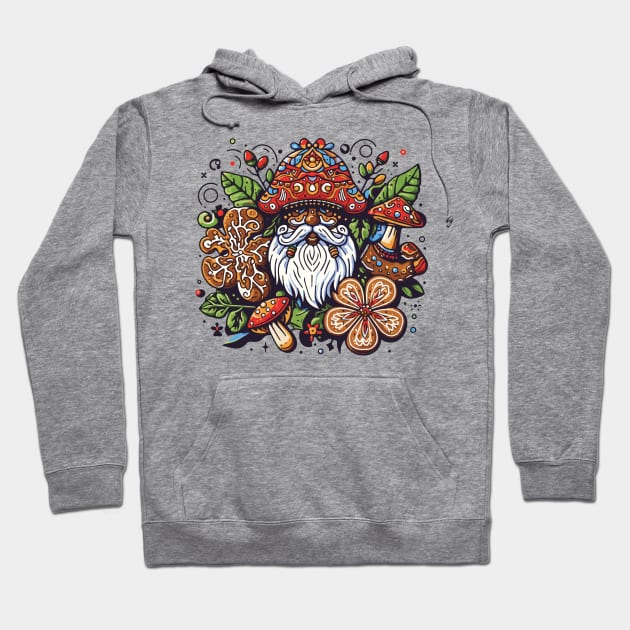 Cottagecore Vibes Santa Claus Hoodie by Heartsake